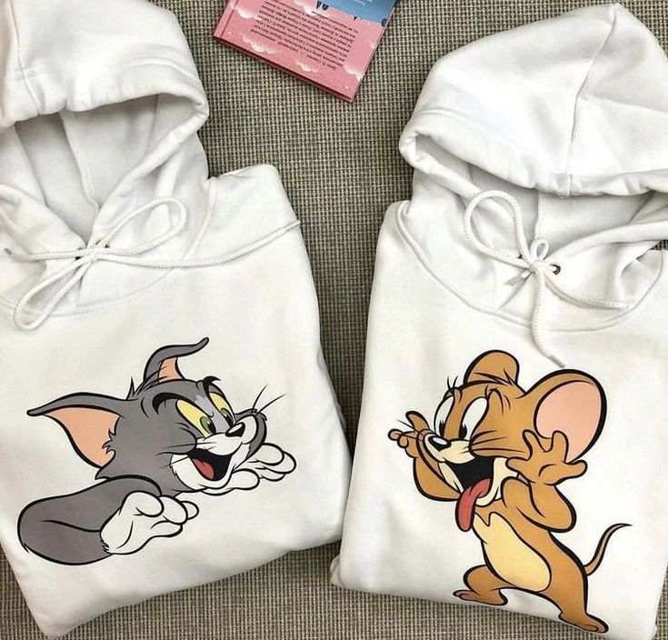 Tom and Jerry Couples Matching Hoodie - pack of 2