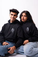 Load image into Gallery viewer, Couples Heart Forever Together Black Hoodie - Pack Of 2
