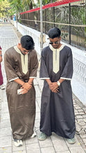 Load image into Gallery viewer, Olive Green Omani Thobes
