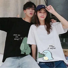 Load image into Gallery viewer, Pack of 2 - Cute Dinosaur Matching Couples T-shirt
