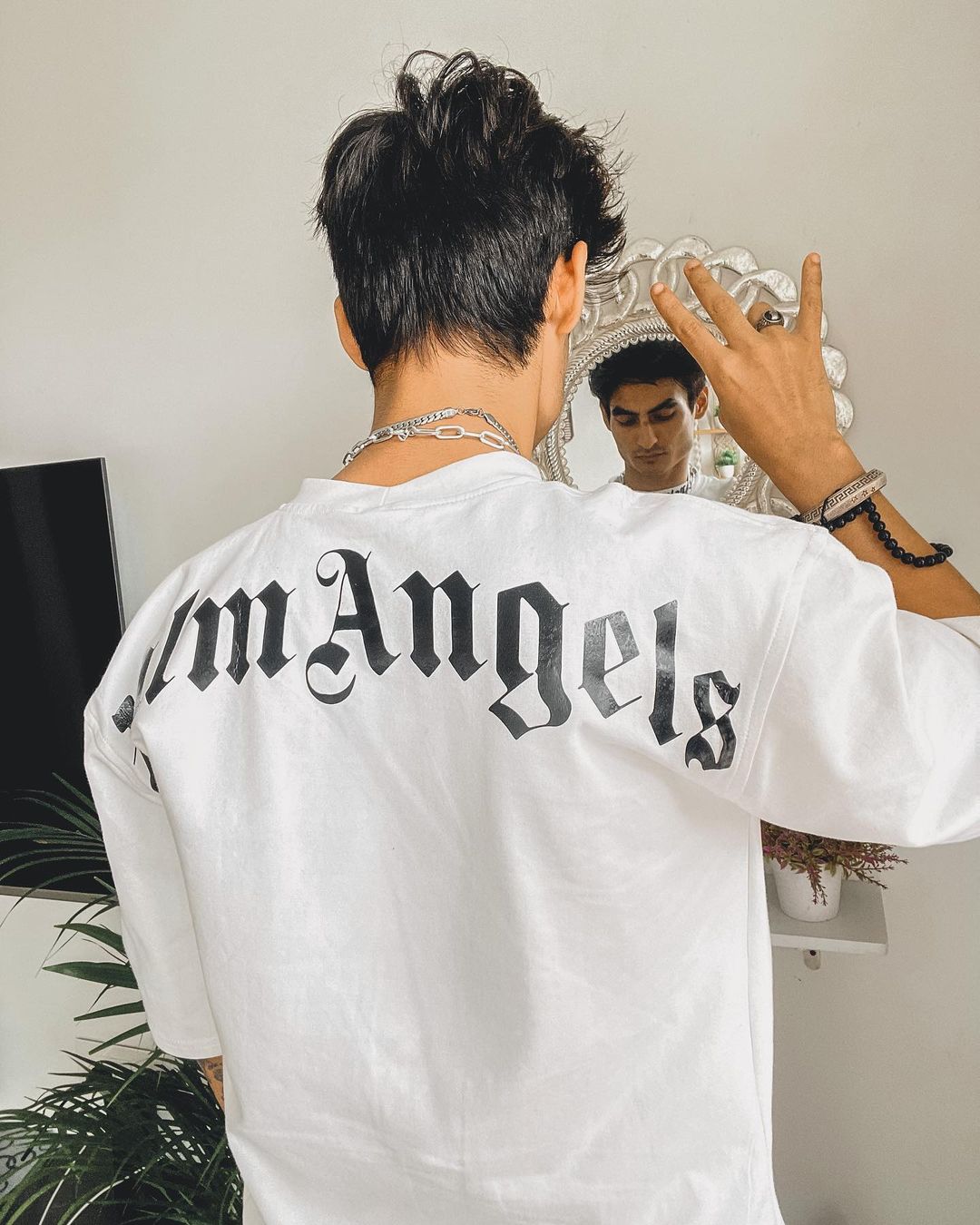 Palm Angels Oversize T-shirt, Men's Clothing