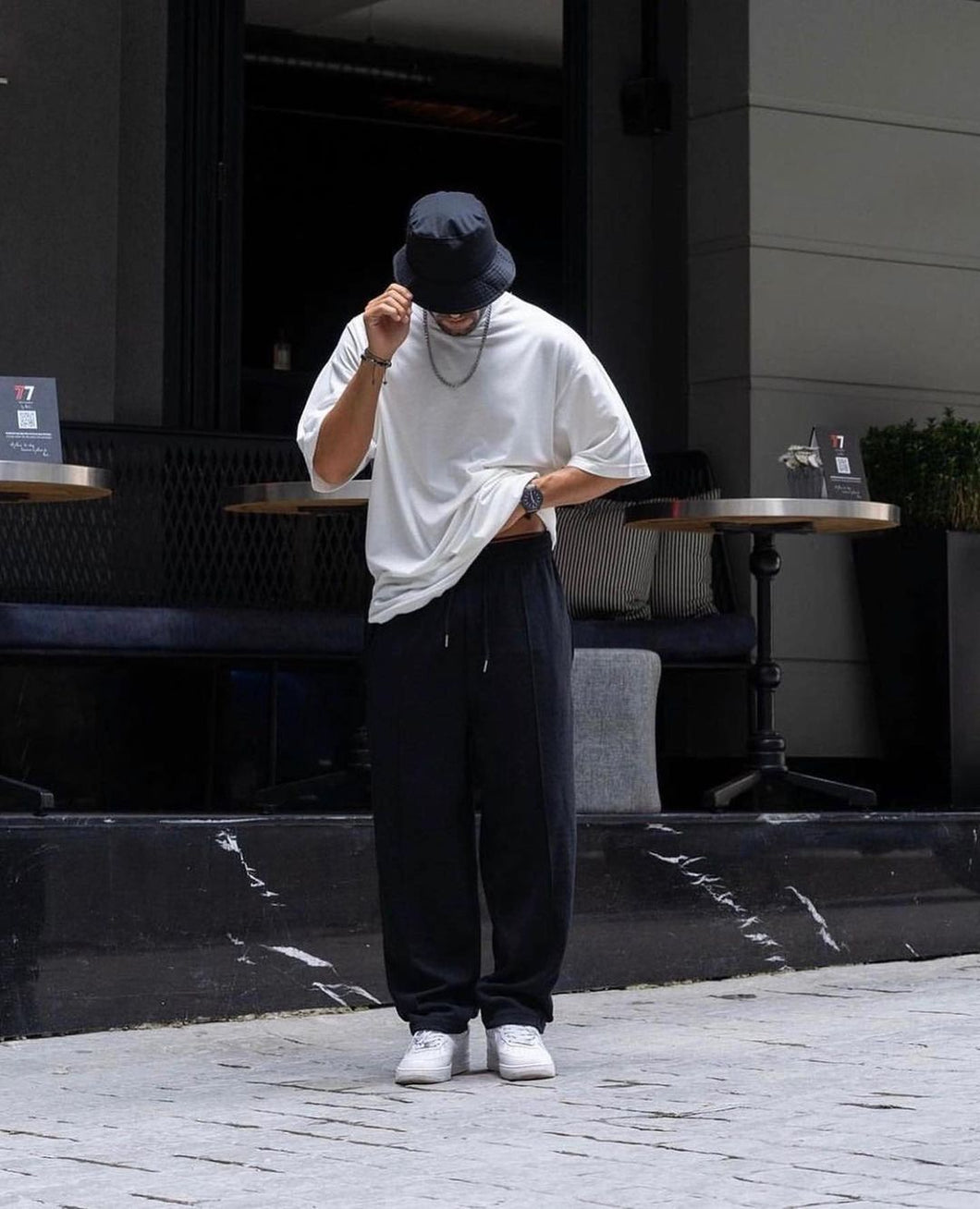 Oversize Basic T-shirt with Oversized Baggy TrackPant