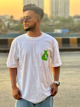 Load image into Gallery viewer, Cash In Cash Out White Cotton Oversized T-shirt
