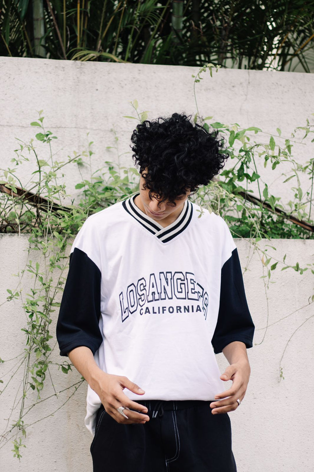 Los Angeles Baseball Oversized Black T-shirt