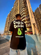 Load image into Gallery viewer, Cash In Cash Out White Cotton Oversized T-shirt
